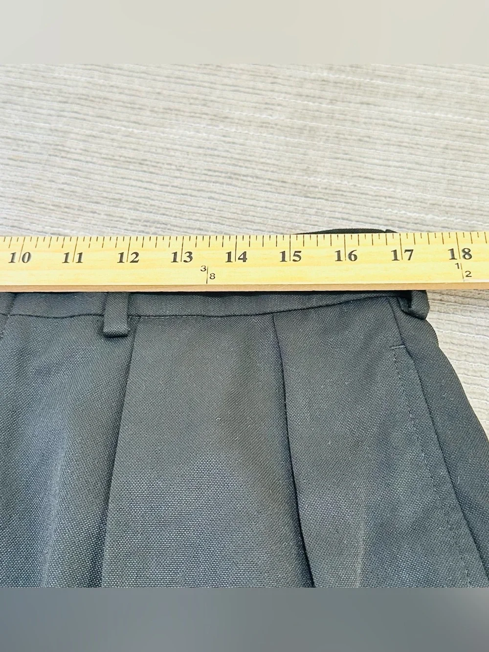 POLO GOLF RALPH LAUREN Shorts Men's Size‎ 35 Black Pleated Front Chino High-Rise